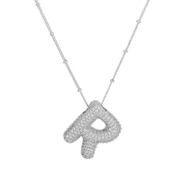 Silver Initial Necklace