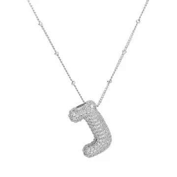 Silver Initial Necklace