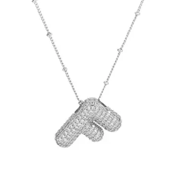 Silver Initial Necklace