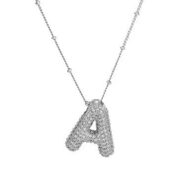 Silver Initial Necklace