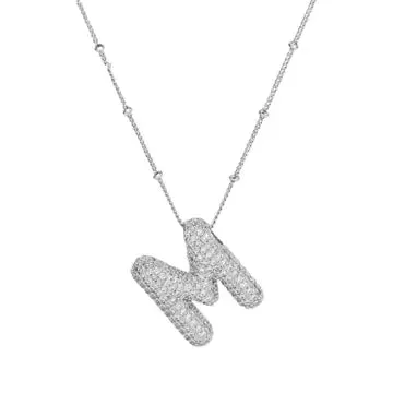 Silver Initial Necklace
