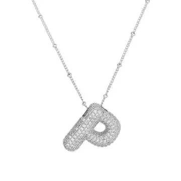 Silver Initial Necklace