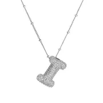 Silver Initial Necklace