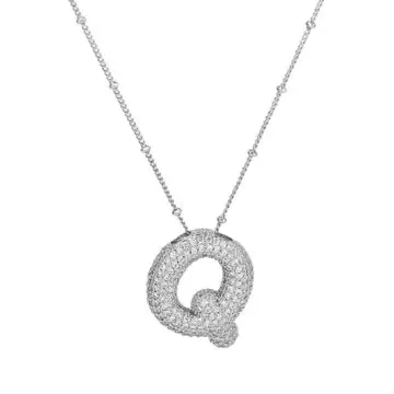 Silver Initial Necklace