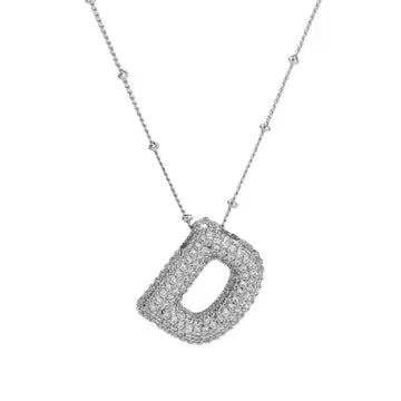 Silver Initial Necklace