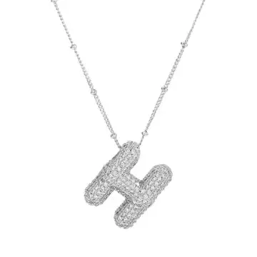 Silver Initial Necklace