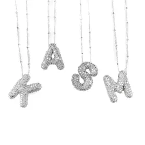 Silver Initial Necklace
