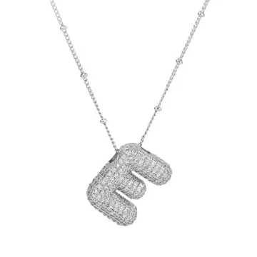 Silver Initial Necklace