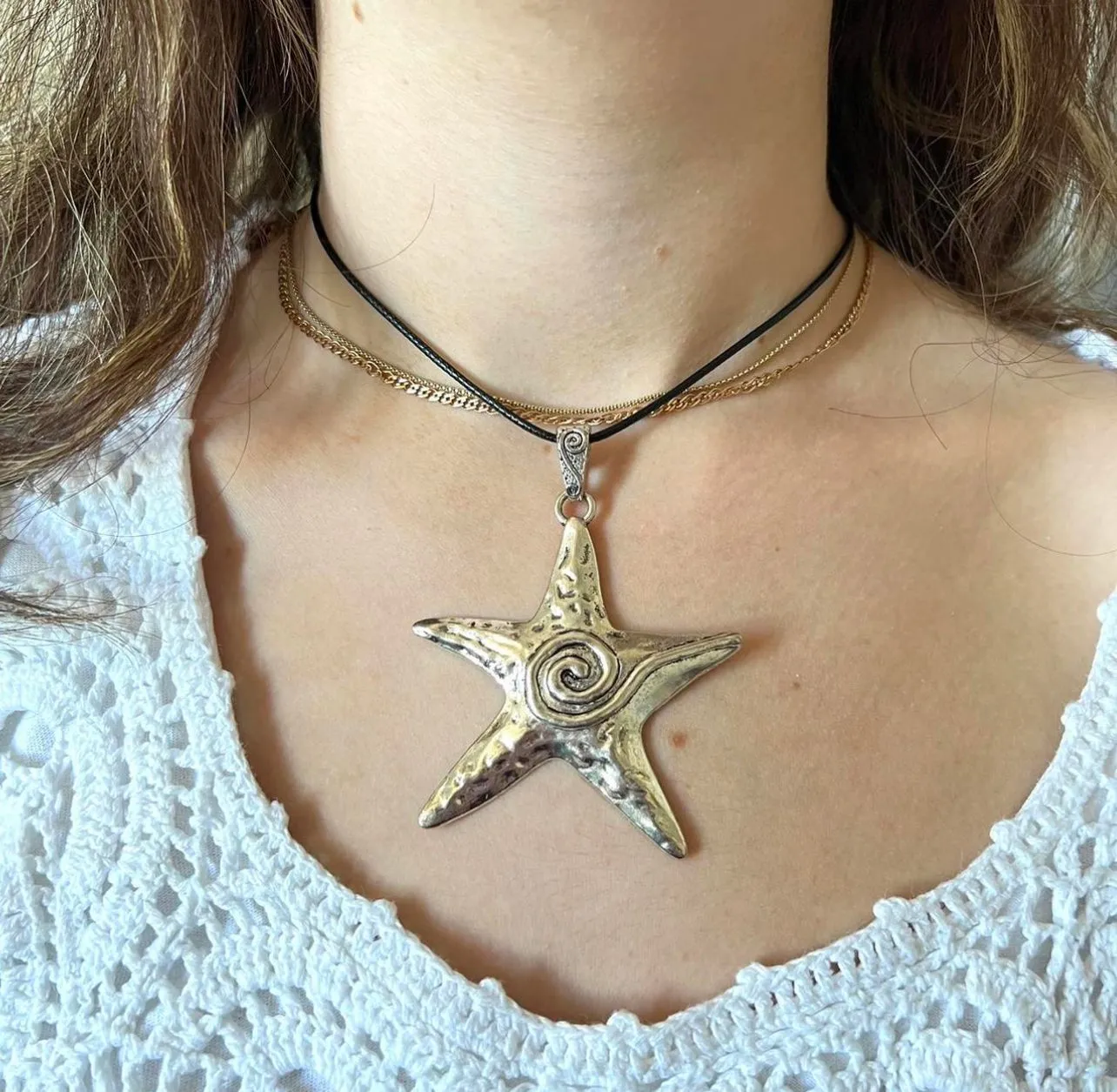 Silver Star Necklace