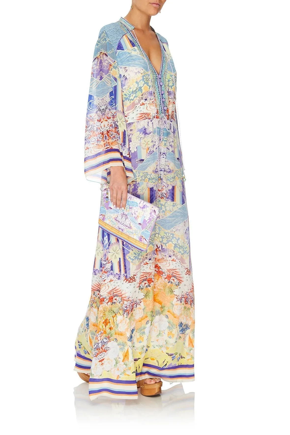 SMALL CANVAS CLUTCH GIRL IN THE KIMONO