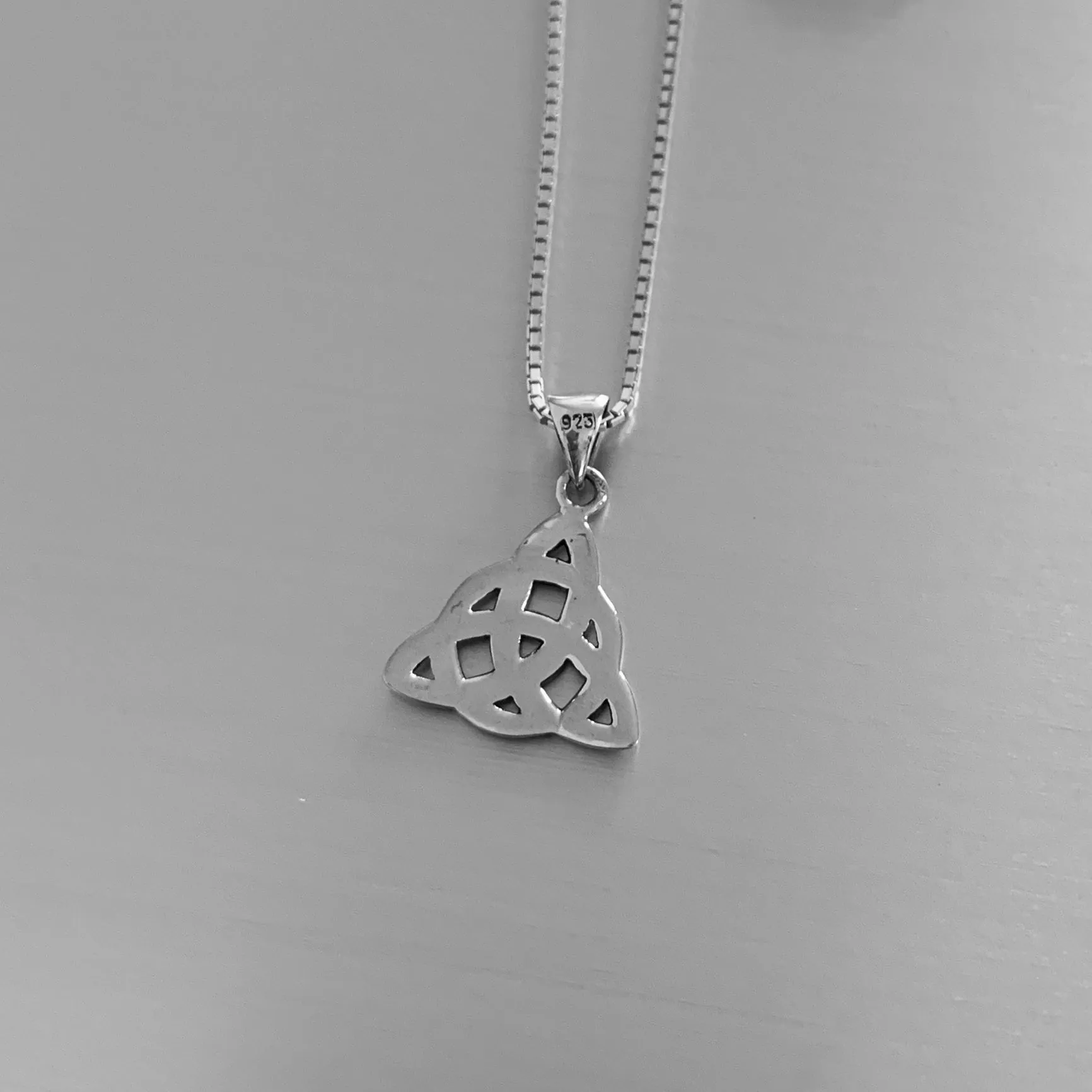 Sterling Silver Celtic Necklace, Silver Necklace, Celtic Knots Necklace