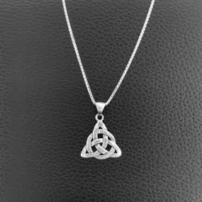 Sterling Silver Celtic Necklace, Silver Necklace, Celtic Knots Necklace