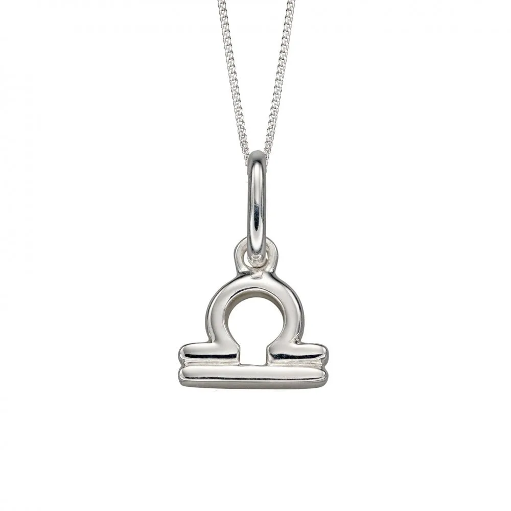 Sterling Silver Libra Zodiac Necklace