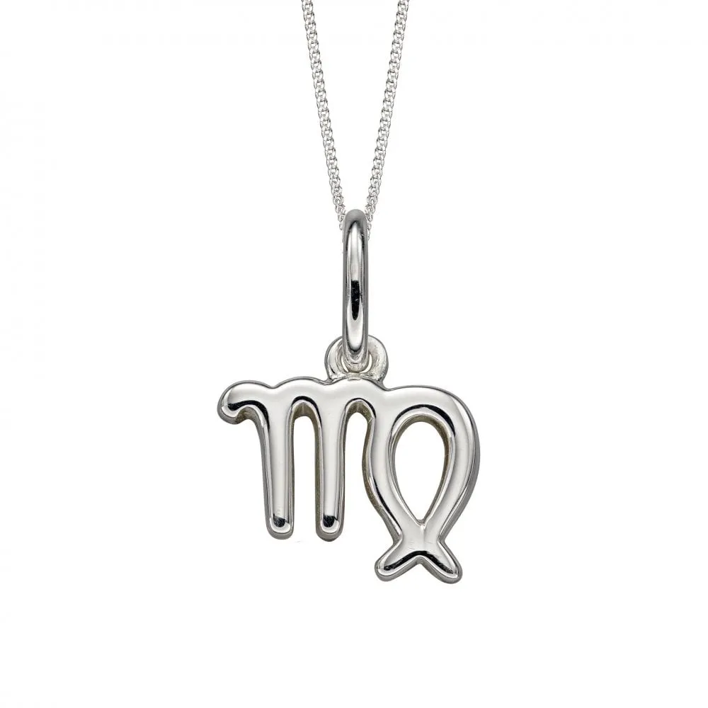 Sterling Silver Virgo Zodiac Necklace