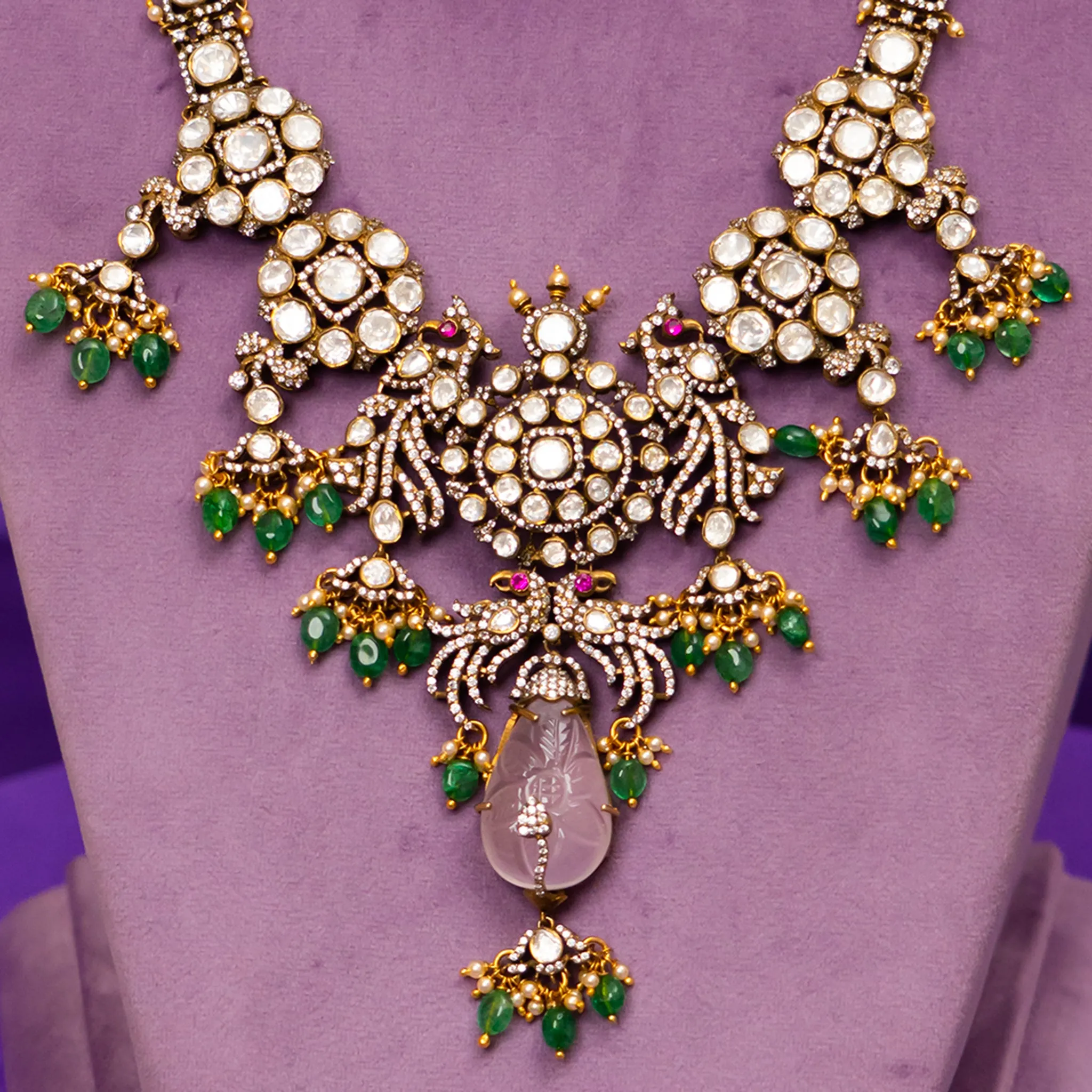 Tania Silver Moissanite Necklace