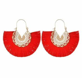 The Peacock Tassel Earring in Various Colours