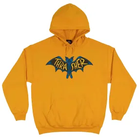 THRASHER BAT HOODIE GOLD