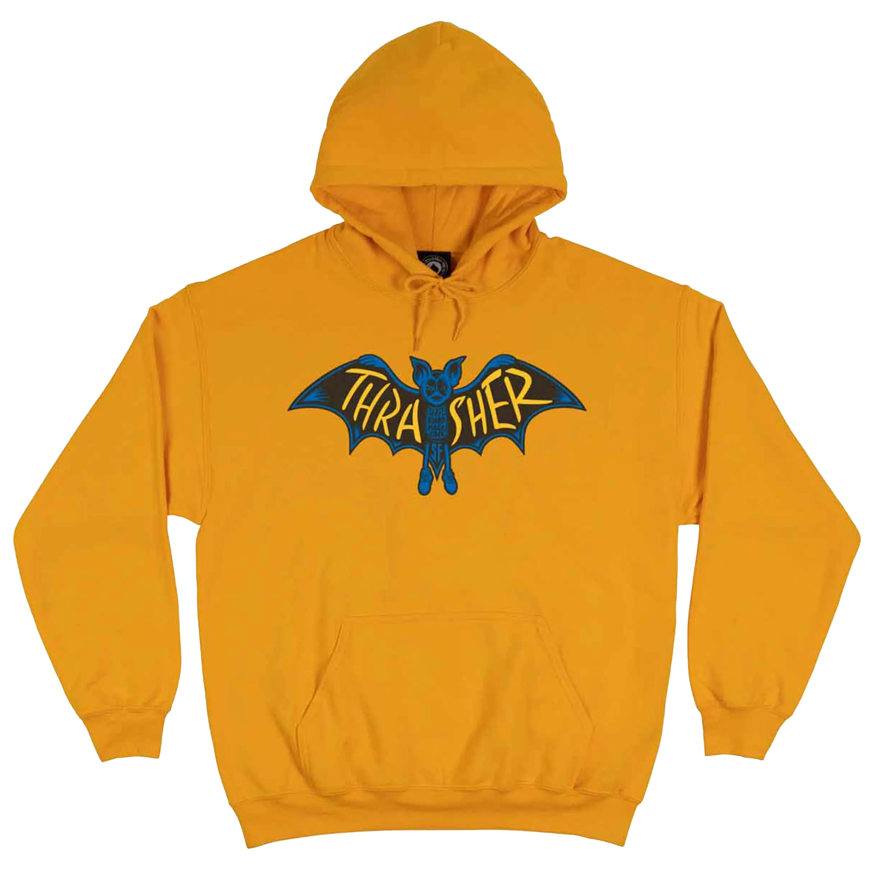 THRASHER BAT HOODIE GOLD