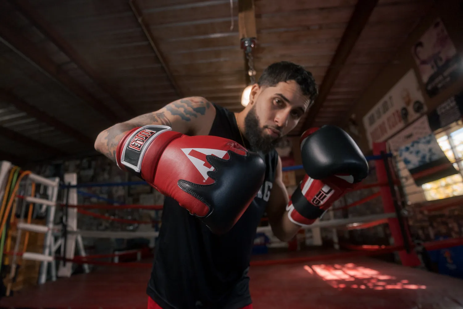 TITLE Boxing Gel Lava Leather Series Training Gloves