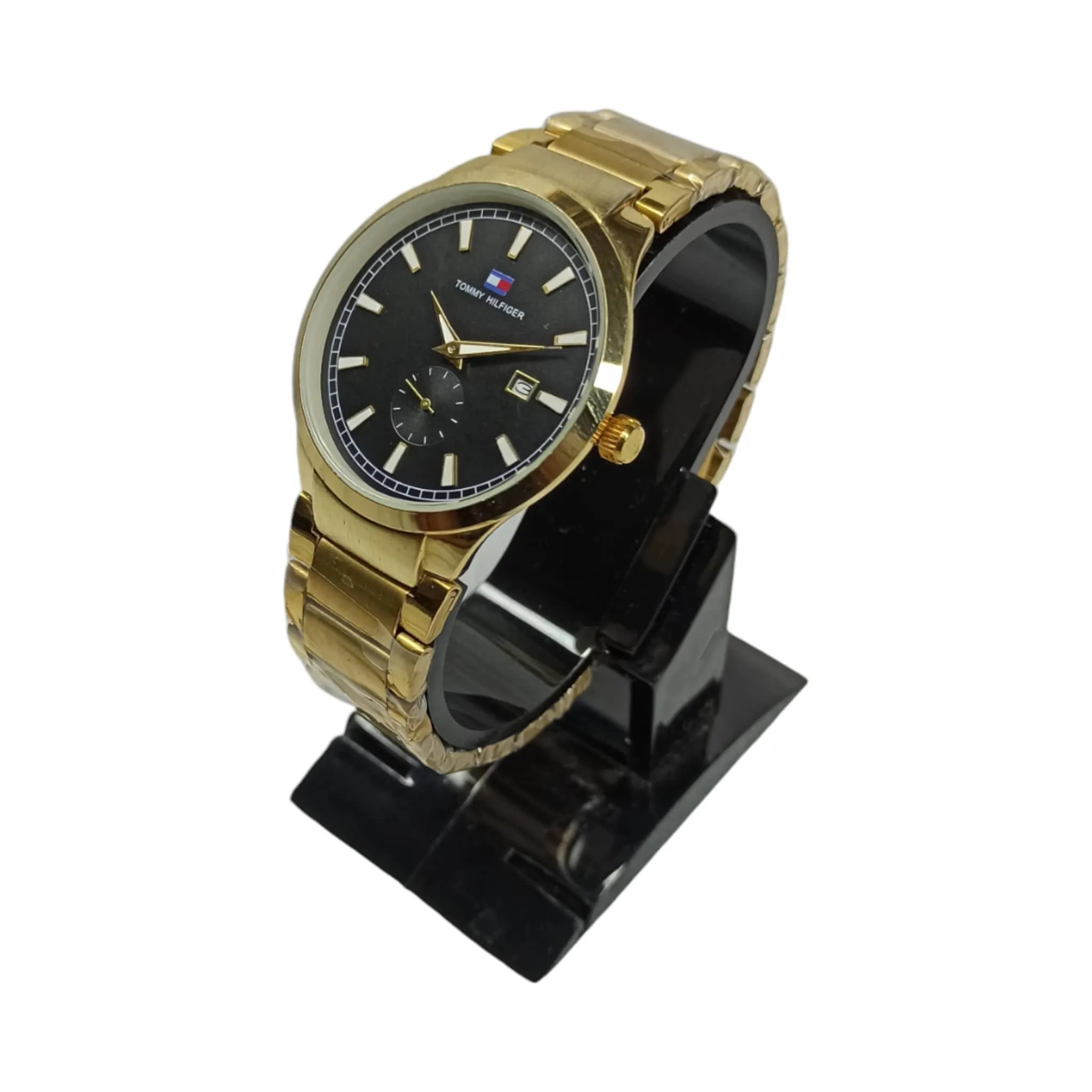 Tommy Hilfiger - Golden/Black - Down Second - Unisex Watch