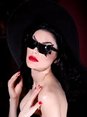 Vampira® Bat Glasses in Black by La Femme en Noir