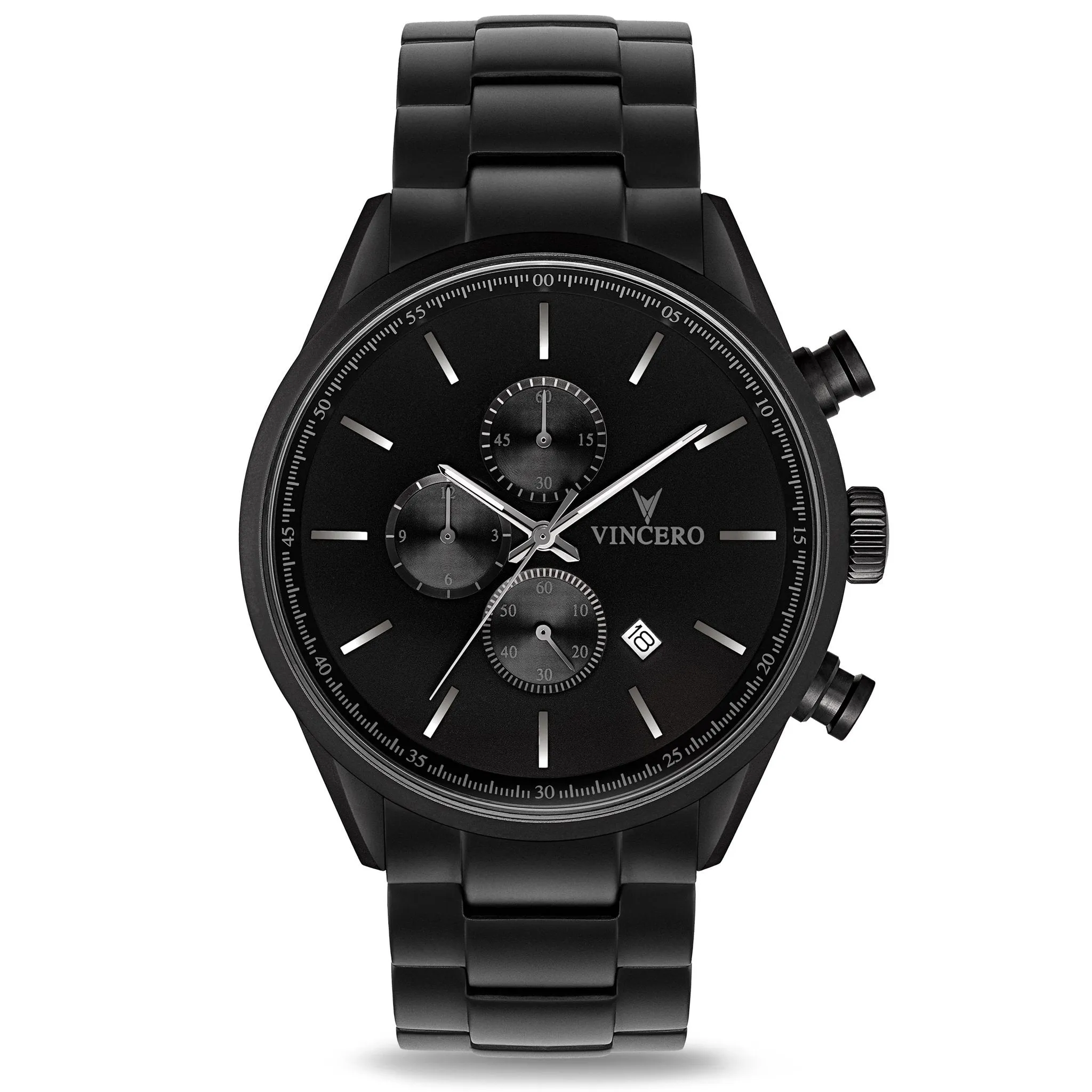 VINCERO The Chrono S Matte Black Steel
