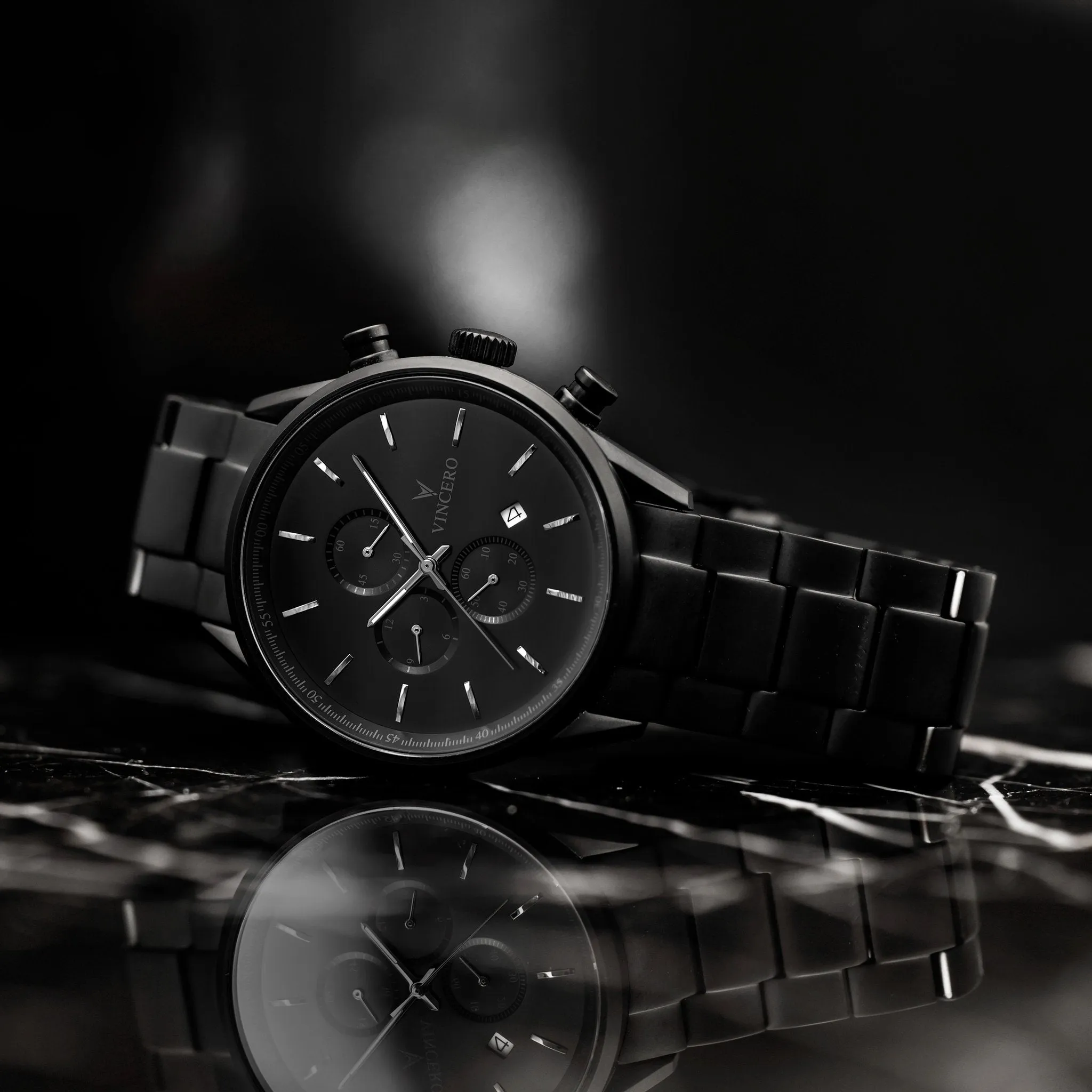 VINCERO The Chrono S Matte Black Steel