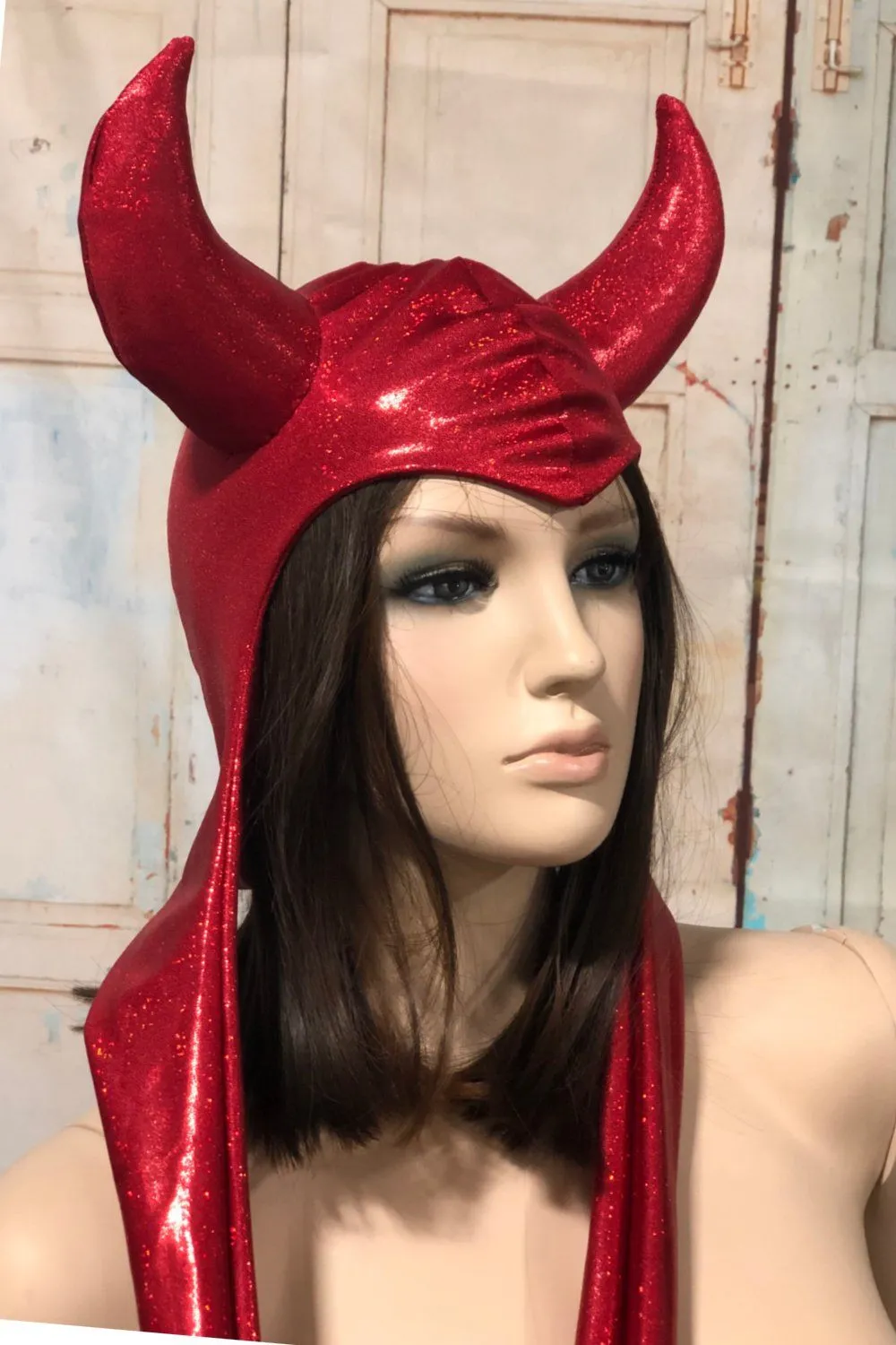 Vintage Style Devil Hood