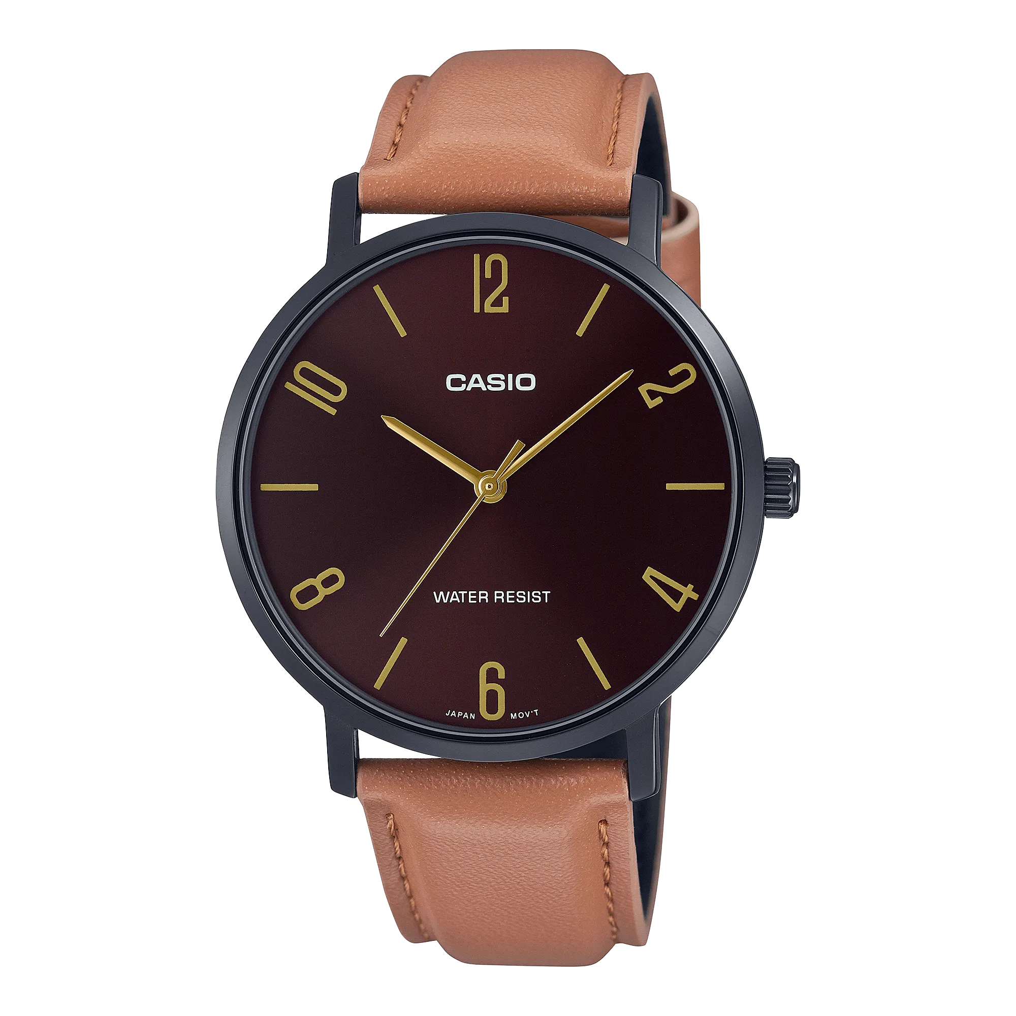 WW1646 Casio Standard Black Belt Watch MTP-VT01BL-5BUDF