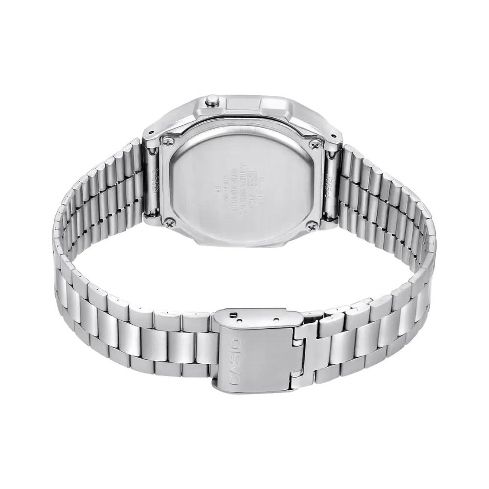 WW1887 Casio Vintage Illuminator Digital Silver Chain Watch A168WEM-7DF