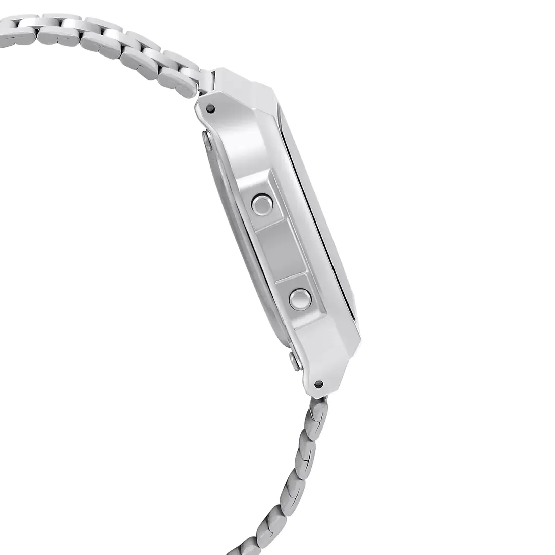 WW1887 Casio Vintage Illuminator Digital Silver Chain Watch A168WEM-7DF
