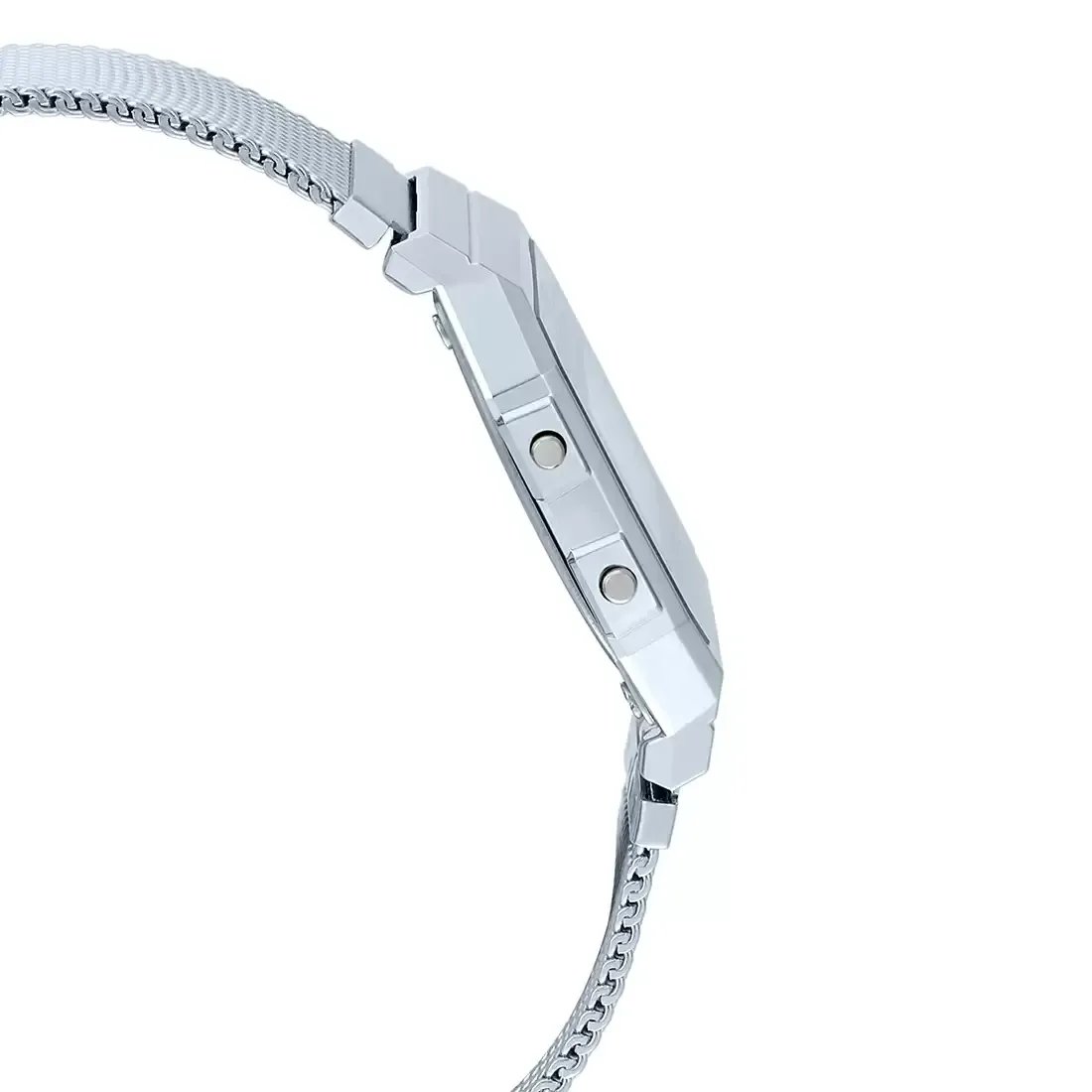 WW1941 Casio Vintage Super Slim Digital Silver Mesh Chain Watch A700WM-7ADF