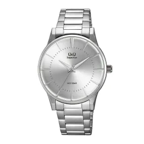WW2115 Q&Q Superior Stainless Steel Silver Chain Watch S398J201Y