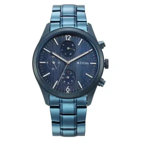 WW2165 Titan Workwear Multifunction Blue Chain Watch 1805QM07