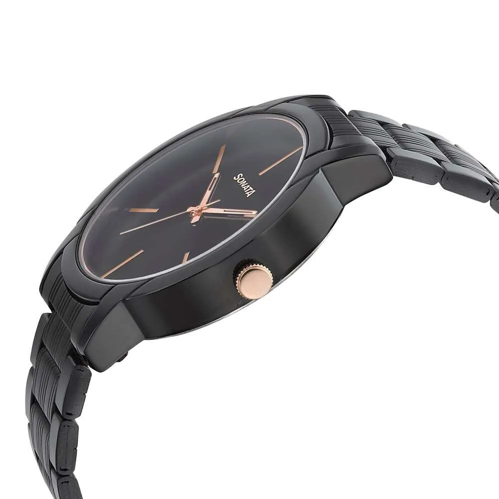 WW2272 Sonata Black Chain Watch 77031KM04